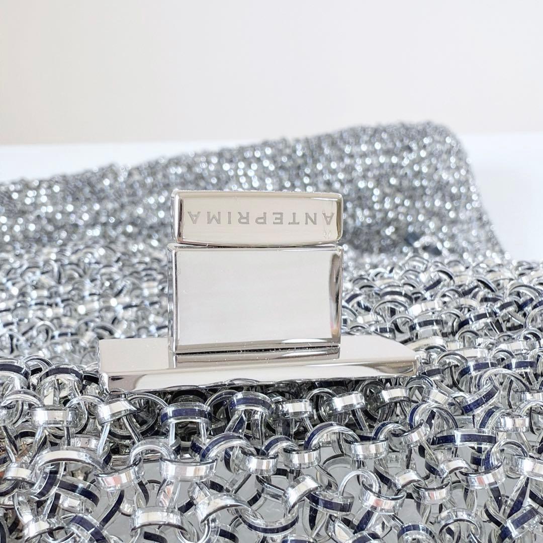 現行品 未使用 アンテプリマ ルッケット II ラージ ネイビーシルバー