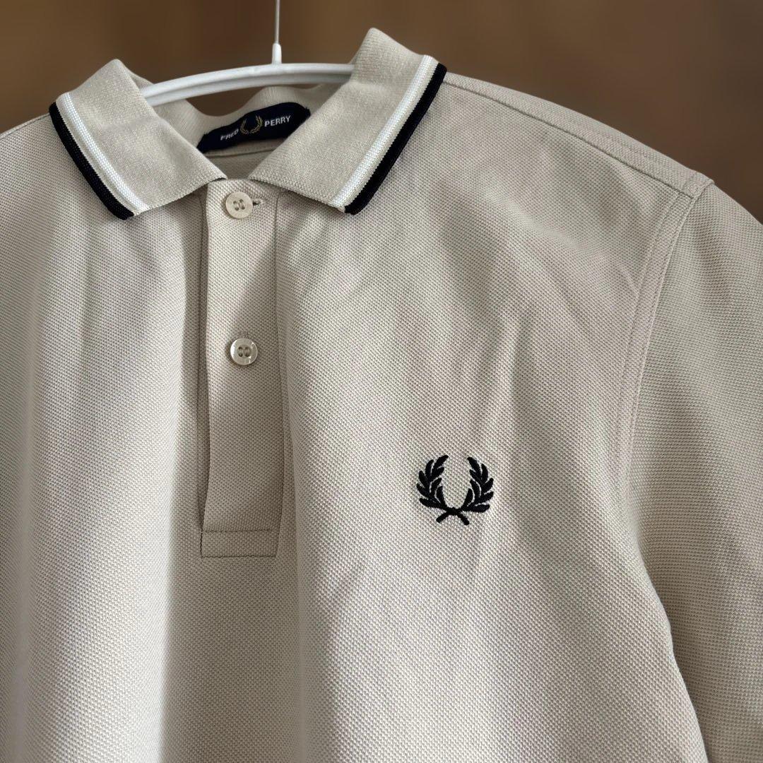 フレッドペリー ポロシャツ M3600 オートミール エクリュ ブラック XS