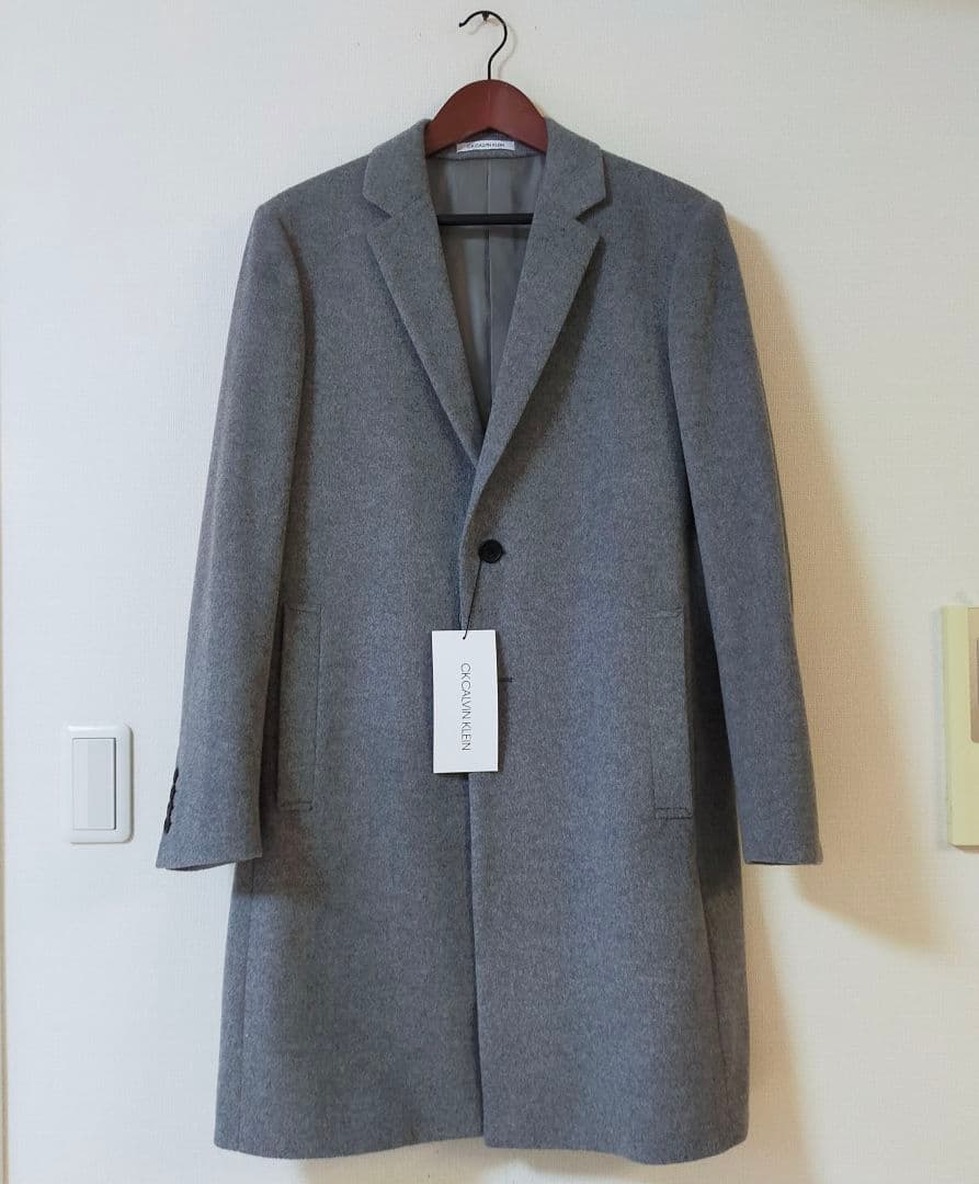 未使用品　CK  　38　カシミヤ混　チェスターコート 楽天市場】チェスターコート メンズ ロングコート ビジネス カシミヤ混