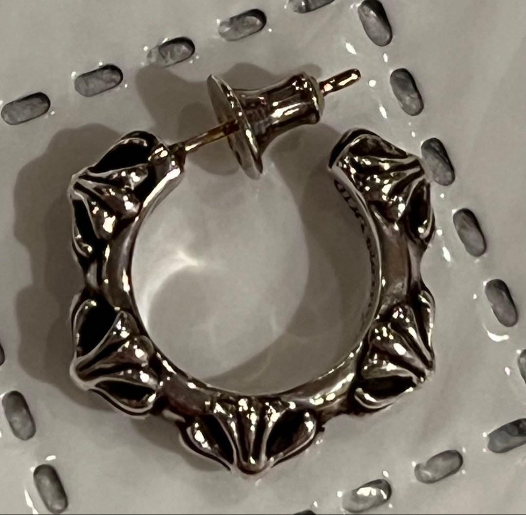 り*あ様 クロムハーツ ピアス　極美品　ポーチ付き クロムハーツタイニースタードロップイヤリング（ピアス）|クロム