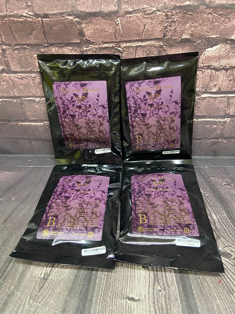 ⚫︎ Queens Henna クイーンズ ハーブ ブラウン ×4 - メルカリ