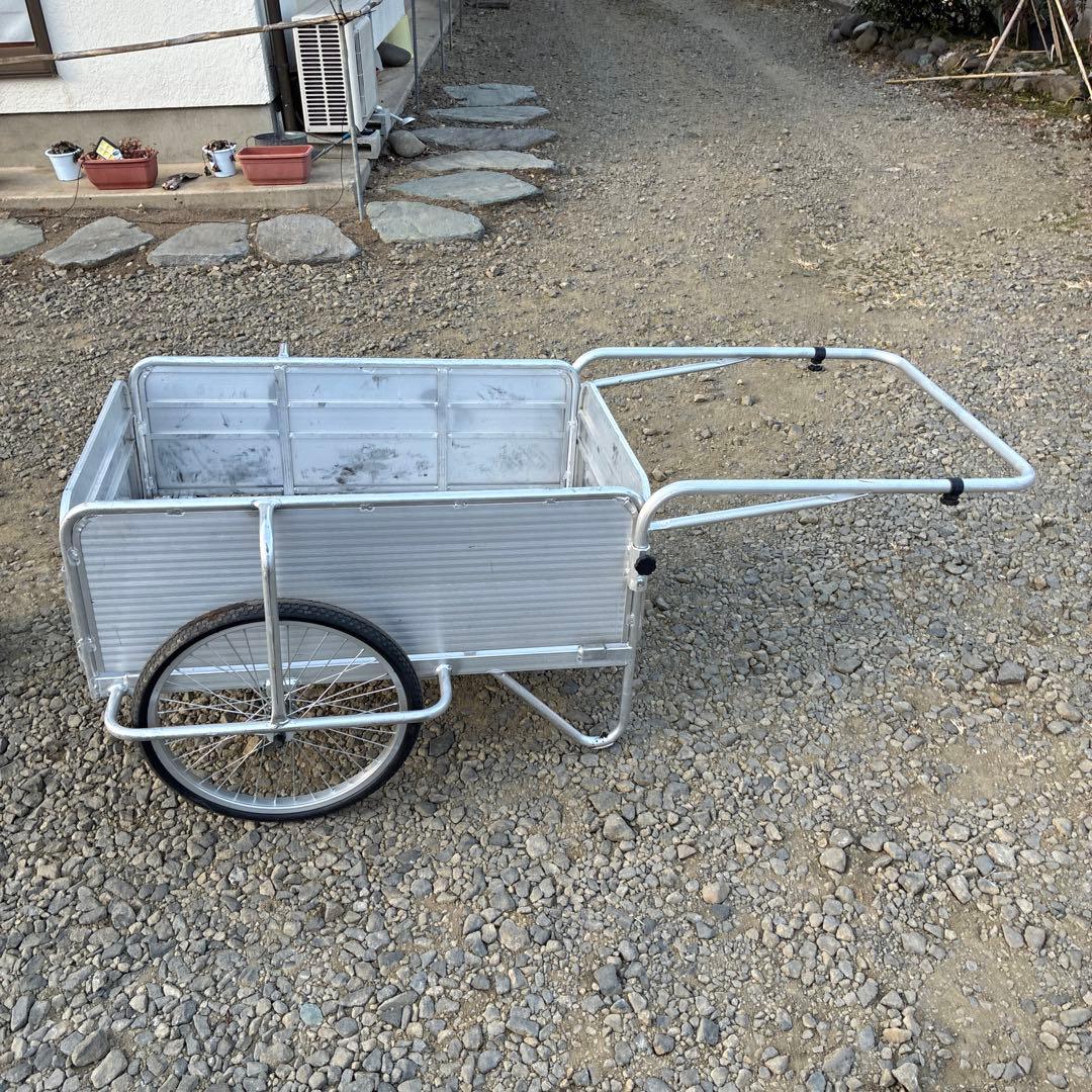 アルミ製 リヤカー 荷物運搬用 シルバー Amazon.co.jp: MOTOFUTURE アルミリアカー リヤカー 軽量 折りたたみ式