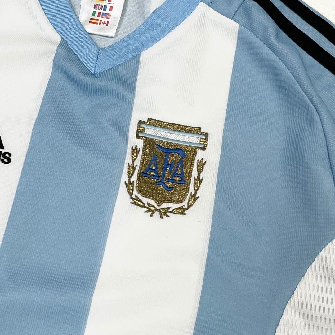 希少】2002 アルゼンチン代表 ユニフォーム 本物 ホーム 日韓W杯 adidas