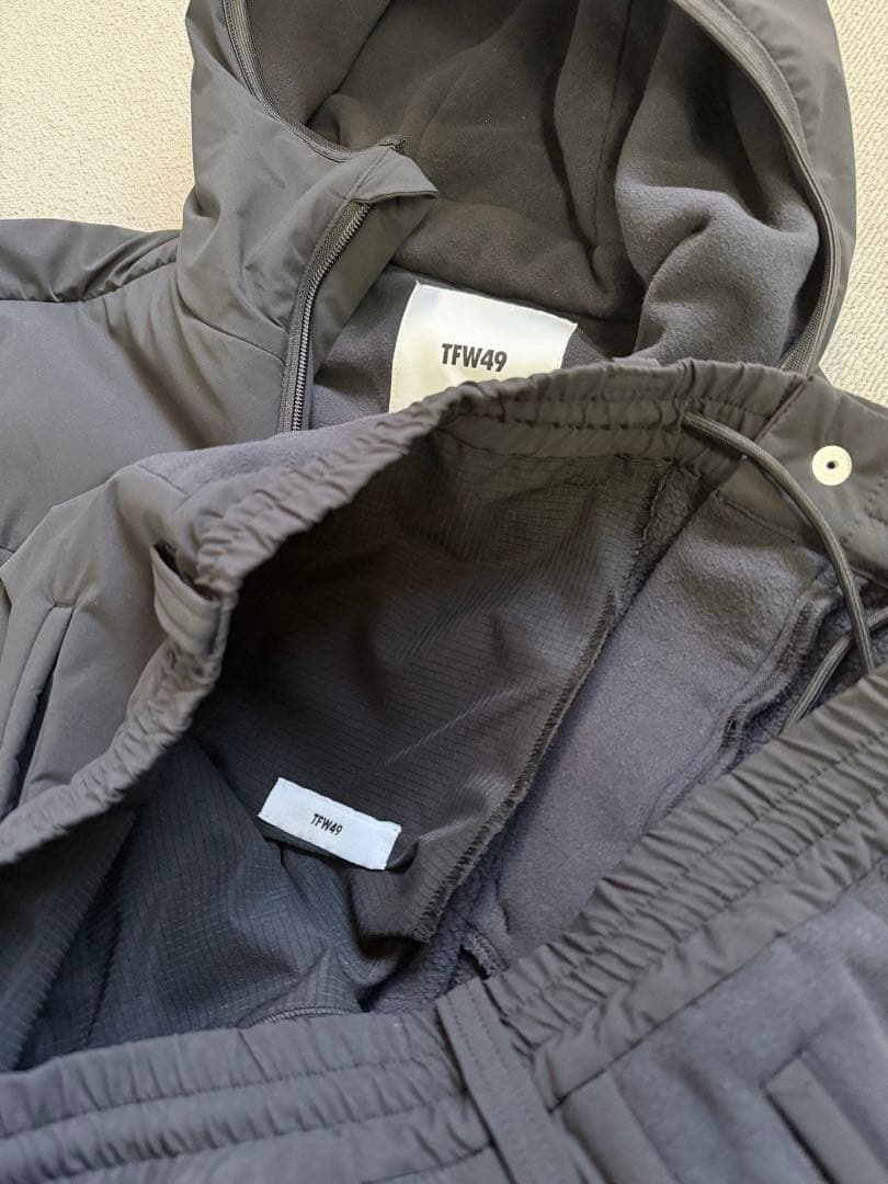 TFW49 フーディ パンツ セットアップ FLEECE ブラック