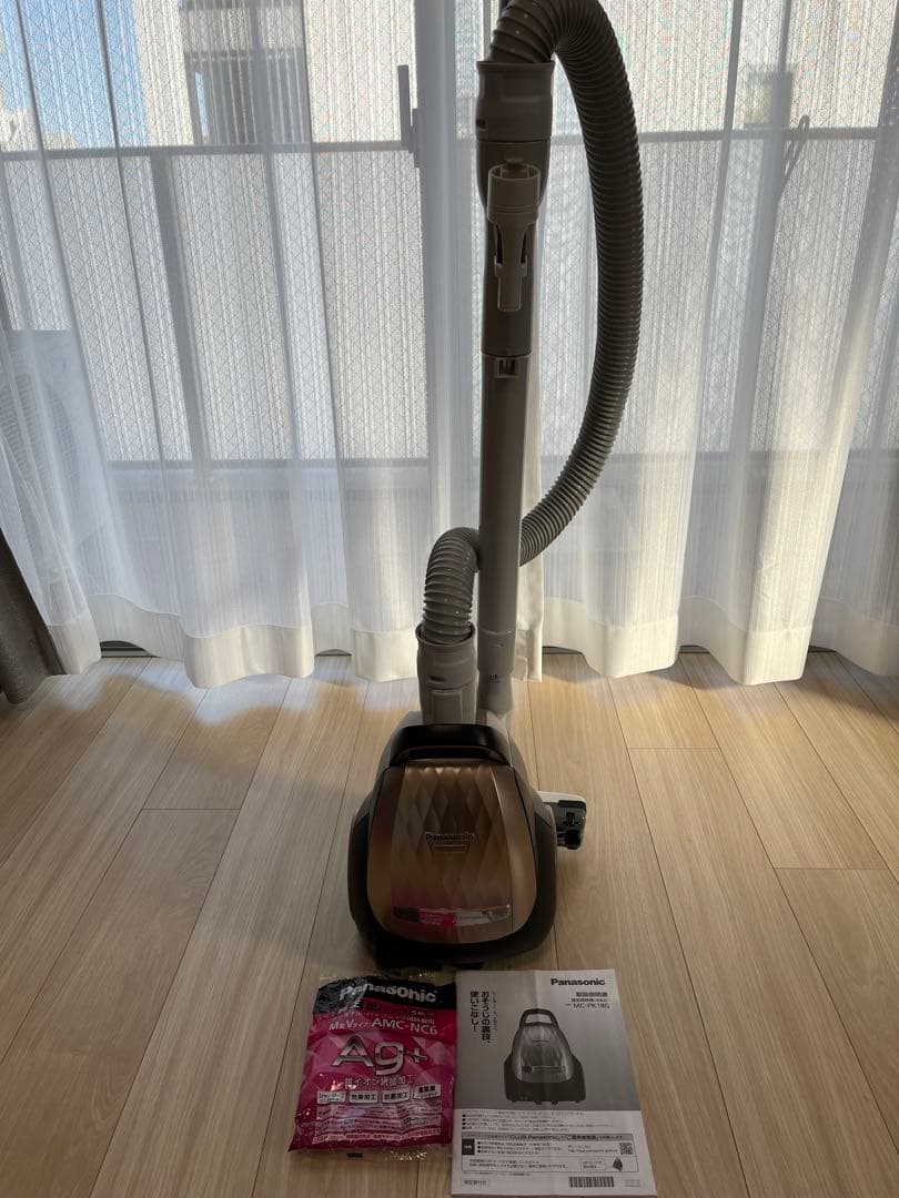 パナソニック 掃除機 MC-PK18G-N 付属品完備 紙パック式 動作良好 Panasonic（パナソニック） 電気掃除機 紙パック式 シャンパンゴールド