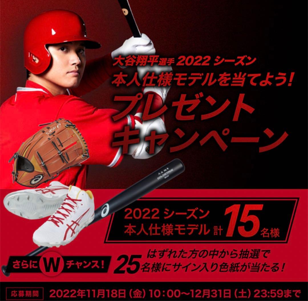 大谷翔平 限定バット asics当選 硬式 2本セット shoheiohtani - メルカリ