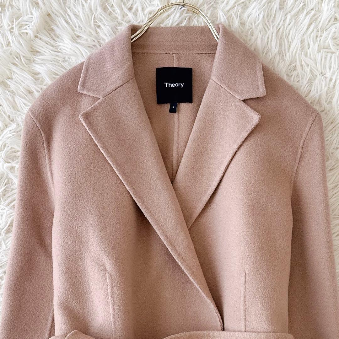 セオリー 22AW✨カシミヤ リバーコート ダブルフェイス ベルト