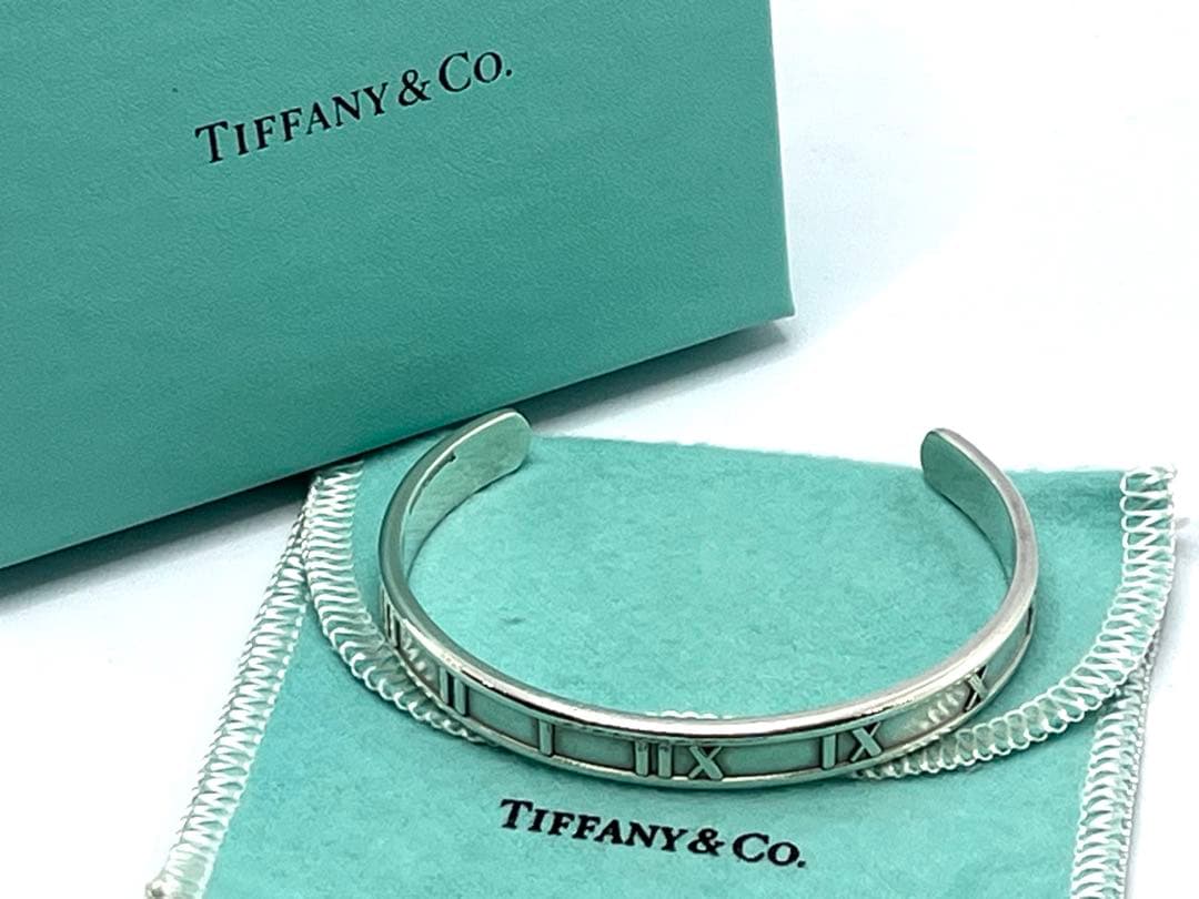 h439 ティファニー　1995 アトラス　バングル　925 ブレスレット 楽天市場】ティファニー 1995 アトラス バングル SV925 シルバー
