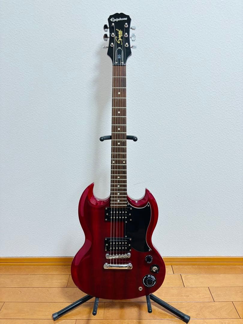 Epiphone SG Special レッド ギターケース付き ソフトケース付き】エピフォン SG epiphone 赤 【2006年製】 - メルカリ