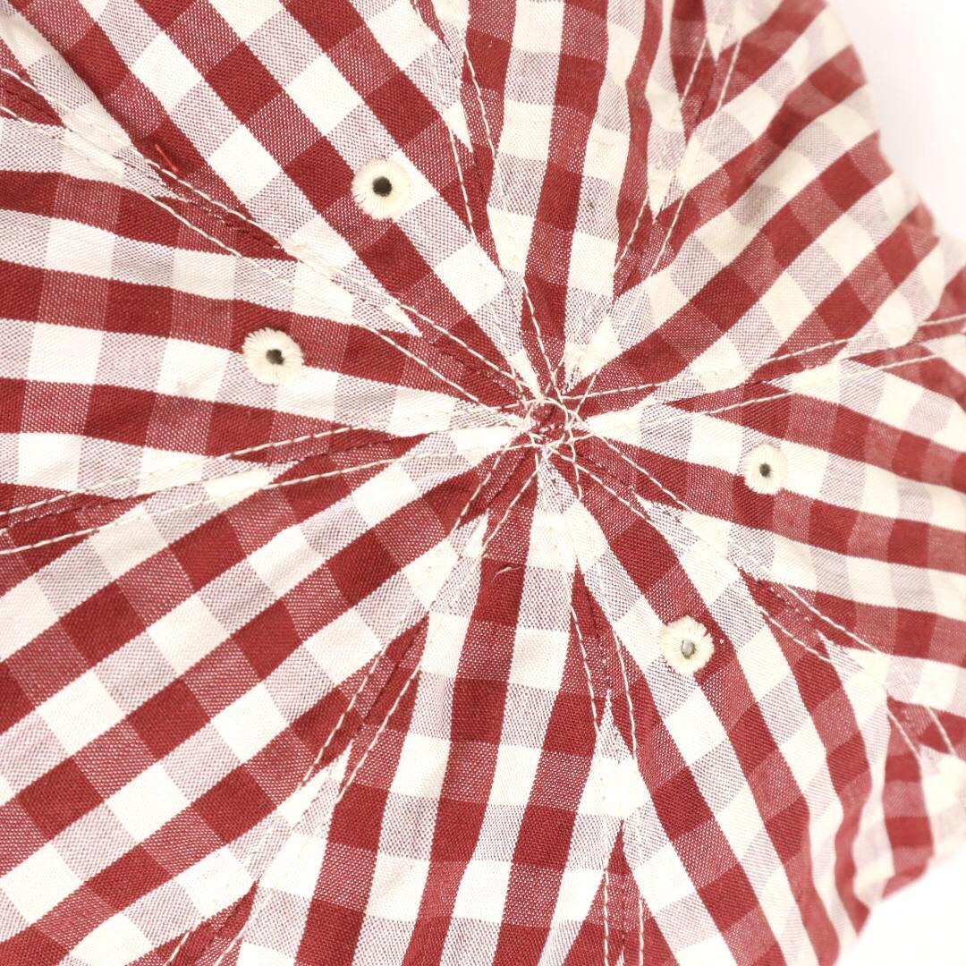 美品 試着のみ KAPITAL duffle ギンガムチェックリネンキャスケット