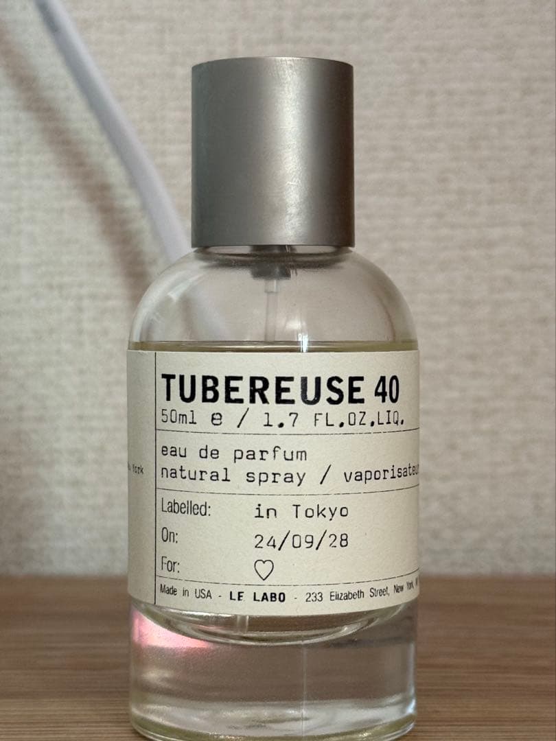 LE LABO TUBEREUSE 40（チュベローズ 40） Tubereuse 40 By Le Labo | ParfumPlus Magazine