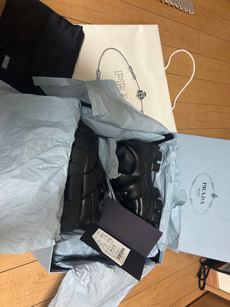 ニ*コ様 PRADA プラダローファー ソフトパテッドナッパレザー サイズ36