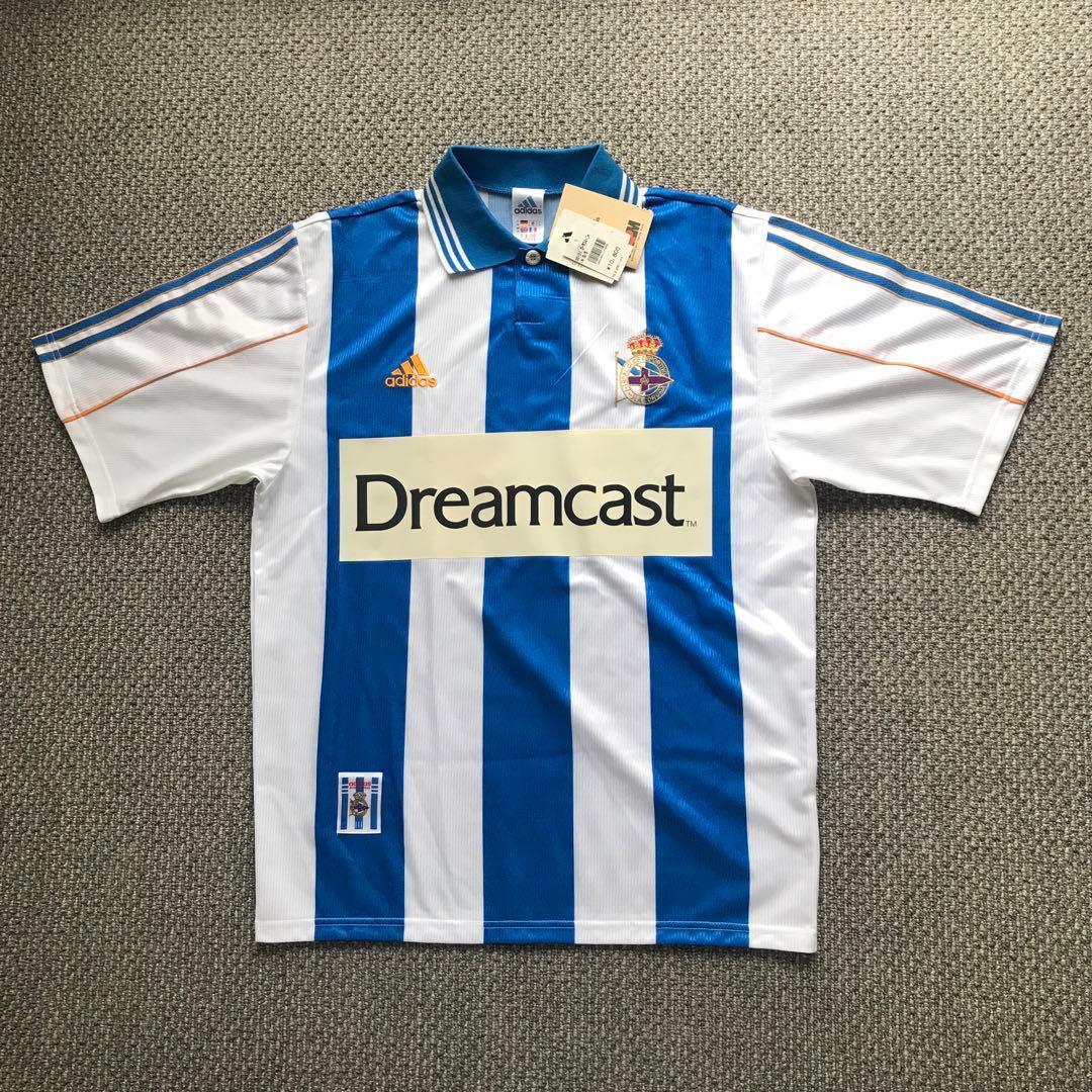 00-01(H)デポルティーボ・ラ・コルーニャ　ユニフォーム　半袖デッドストック Joma デポルティボラコルーニャ 03/04 ユニフォーム ホーム 半袖