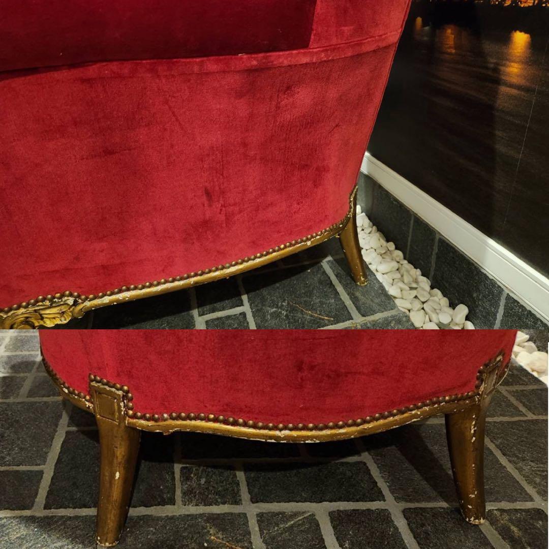 ノットアンティークス シングルソファ エンペラーズチェア ロココ 彫刻