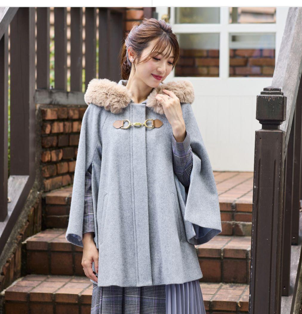 新品未使用　ローズティアラ　ポンチョコート　42 グレー 楽天市場】ポンチョコート／ローズティアラ（Rose Tiara） : 丸井