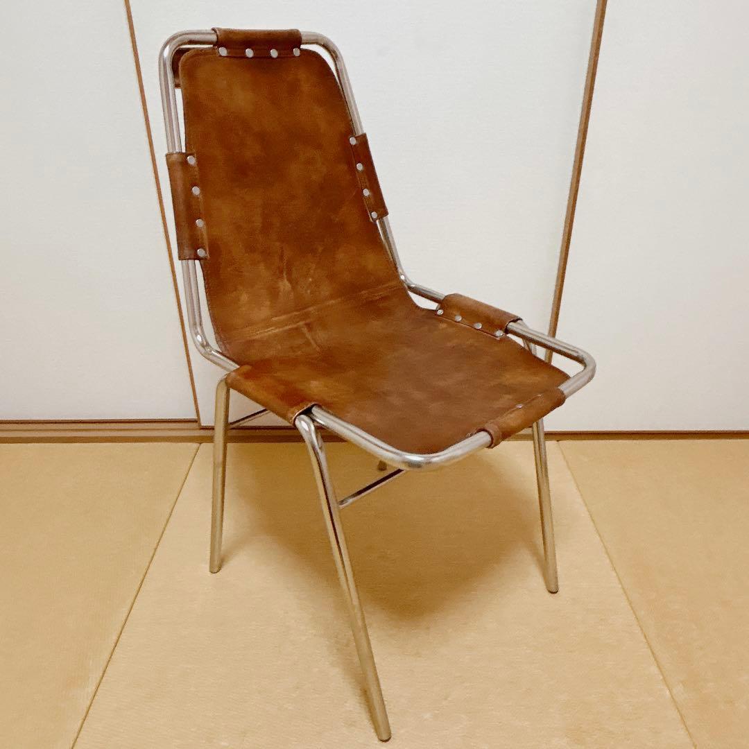 ○美品 レザーチェア○シャルロット・ペリアン【レザクルチェア】リ