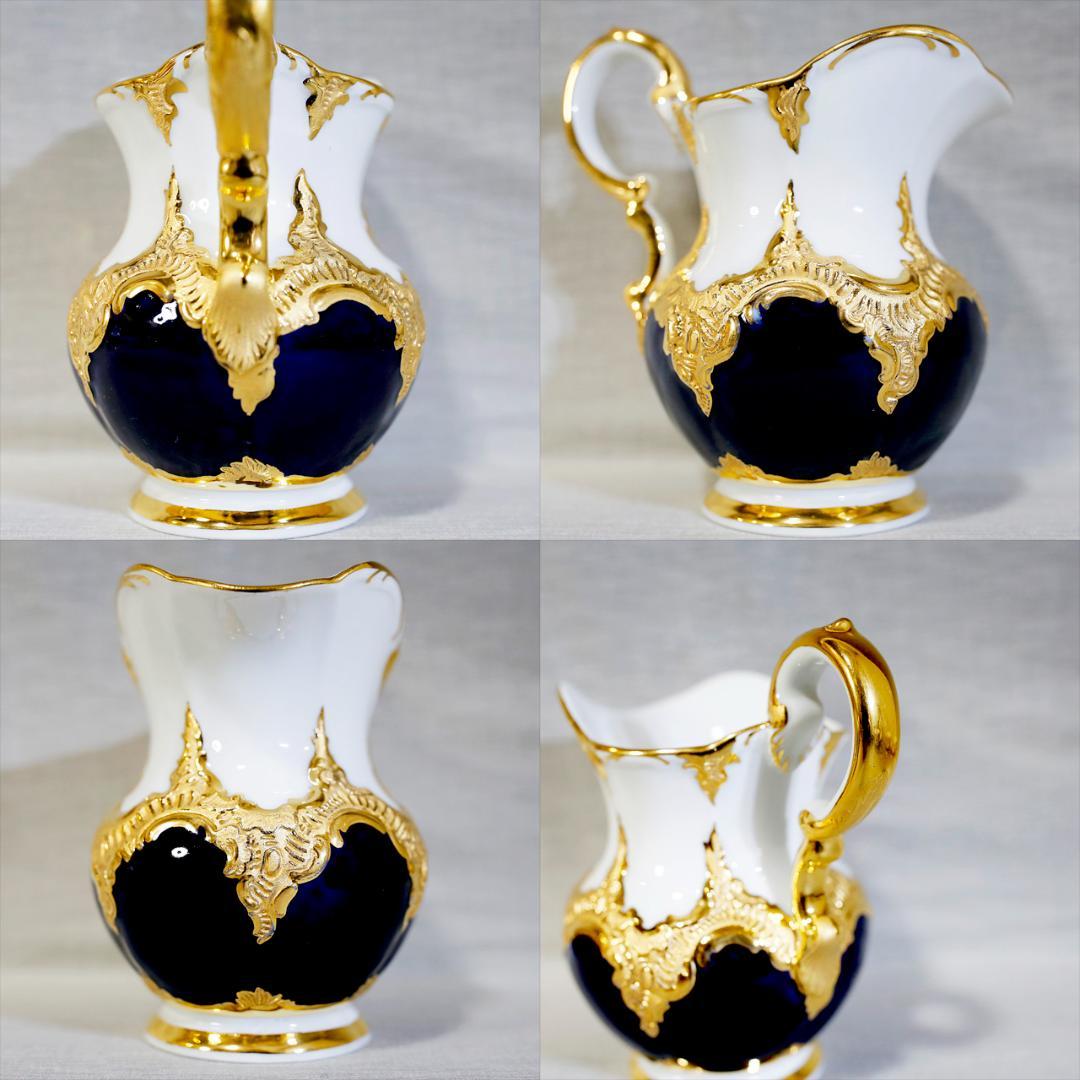 レア最高級】マイセン Bフォーム グランツゴールド コバルト セット