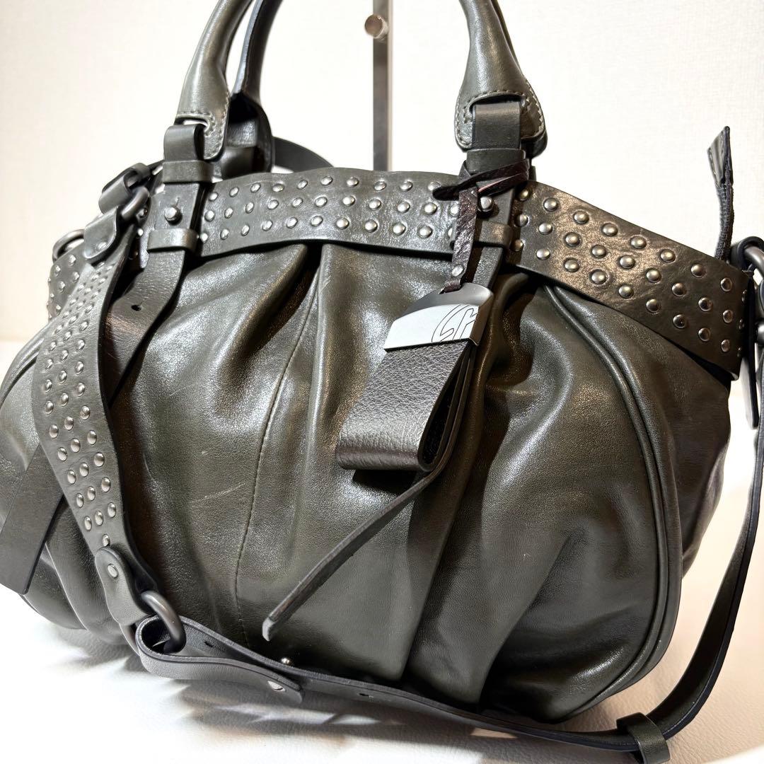 FRANCESCO BIASIA スタッズ ショルダー バッグ 2WAY FRANCESCO BIASIA フランチェスコビアジア 2wayショルダー - メルカリ