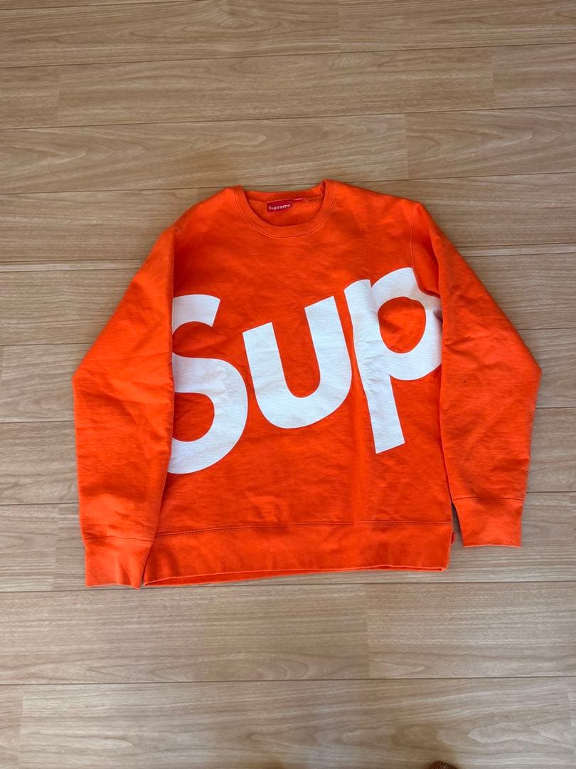 トップス Supreme 13AW Sup Crewneck Orange Supreme 13AW Sup Crewneck Orange - トップス最 安値 価格