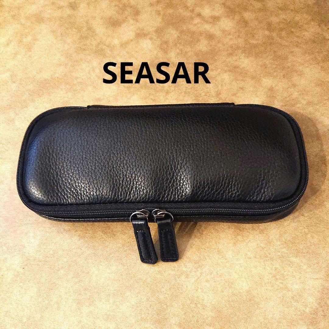 SEASAR OctFoldペンケース エンボスレザー ブラック - メルカリ
