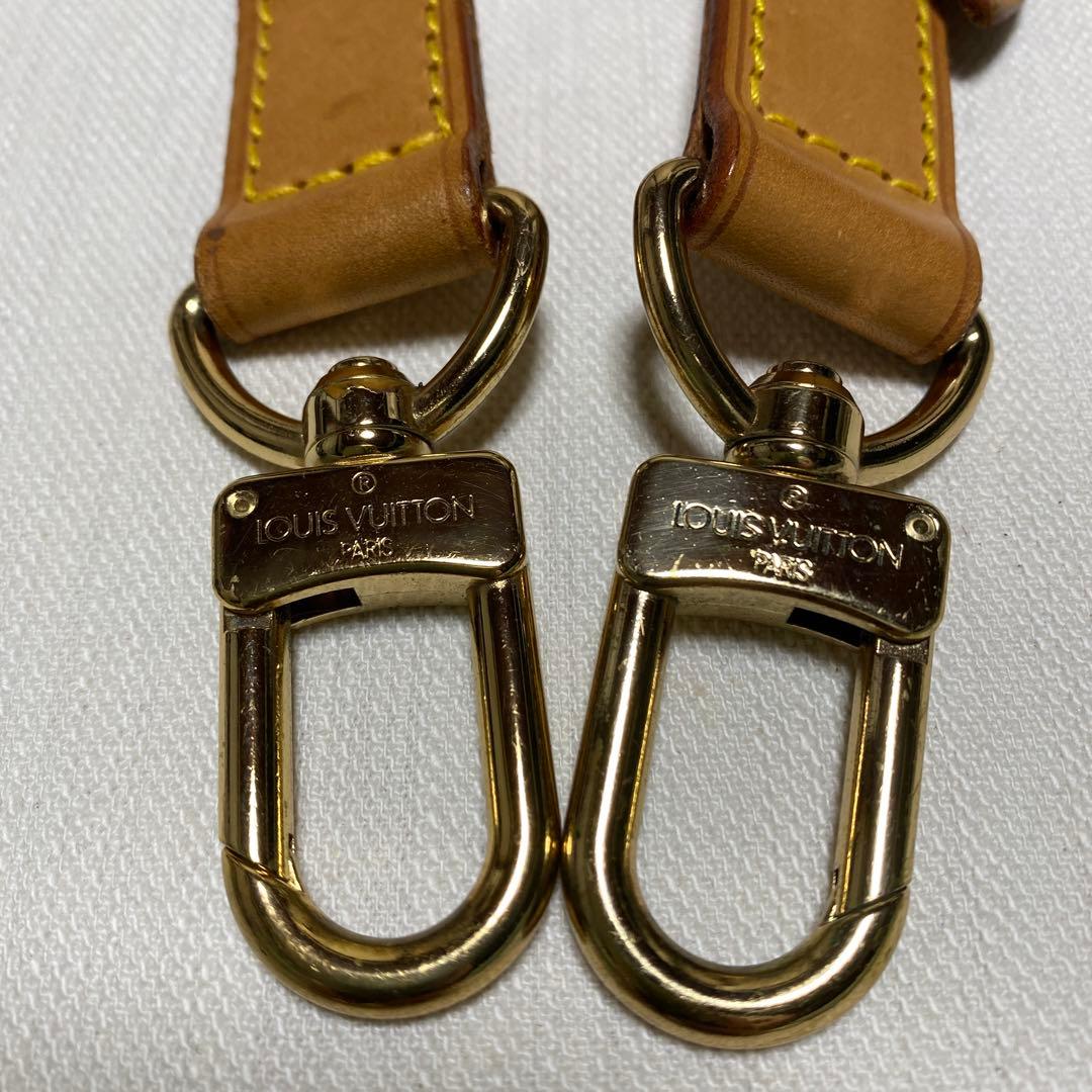 ルイヴィトン ショルダーストラップ ヌメ革 肩紐 ゴールド金具 刻印