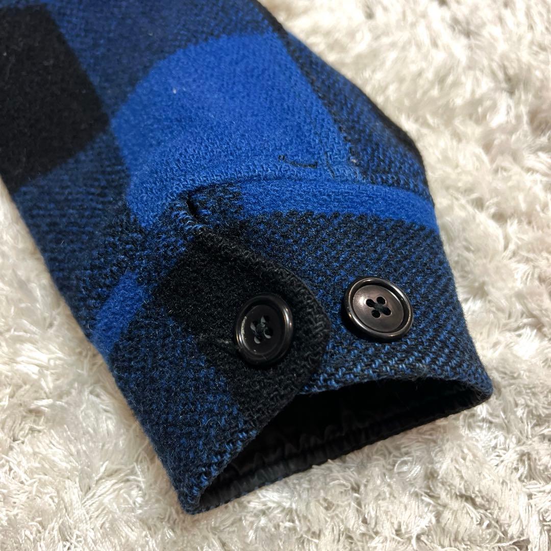 NI様専用です。woolrichウールリッチバッファローチェックブルゾン青