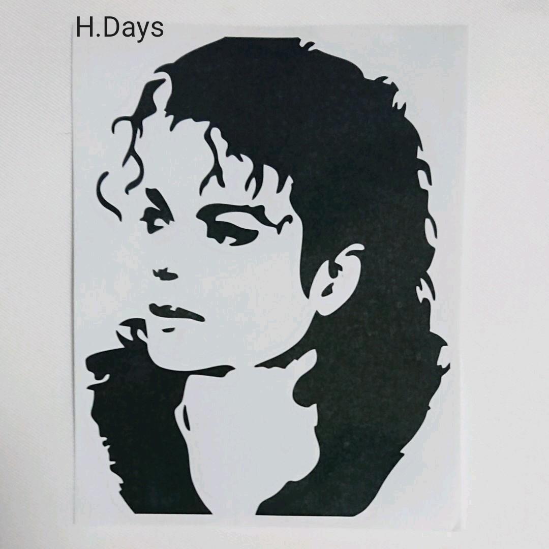 1189】ヴィンテージ レトロ 転写 ステッカー マイケル・ジャクソン