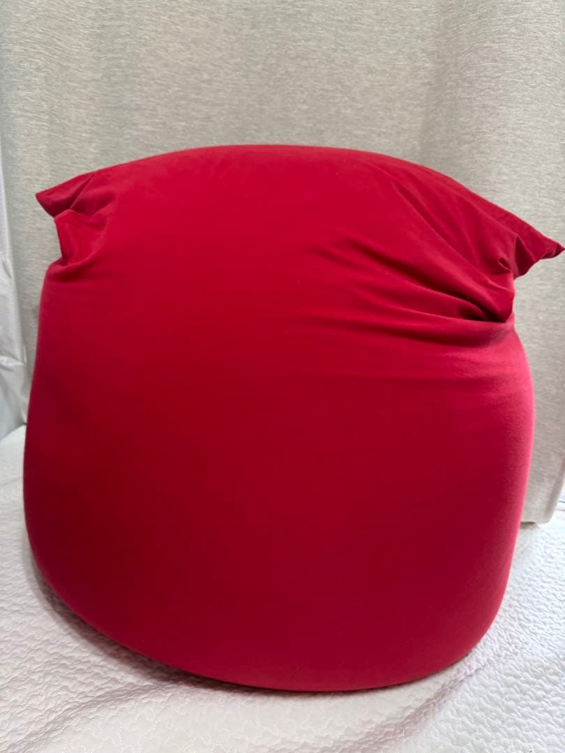【美品】Yogibo mini レッド ビーズクッション ビーズソファ　引取限定 M536-1-1 ビーズクッション Yogibo Mini(ヨギボー ミニ) ワインレッド