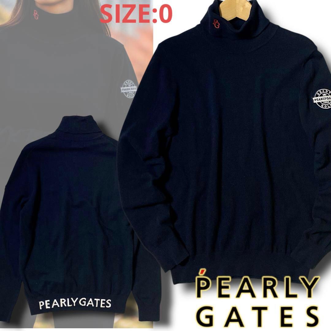 0 パーリーゲイツ 定価1.9万 抗菌 ビッグロゴ タートルネック 長袖 ニット 楽天市場】パーリーゲイツ タートルネックの通販
