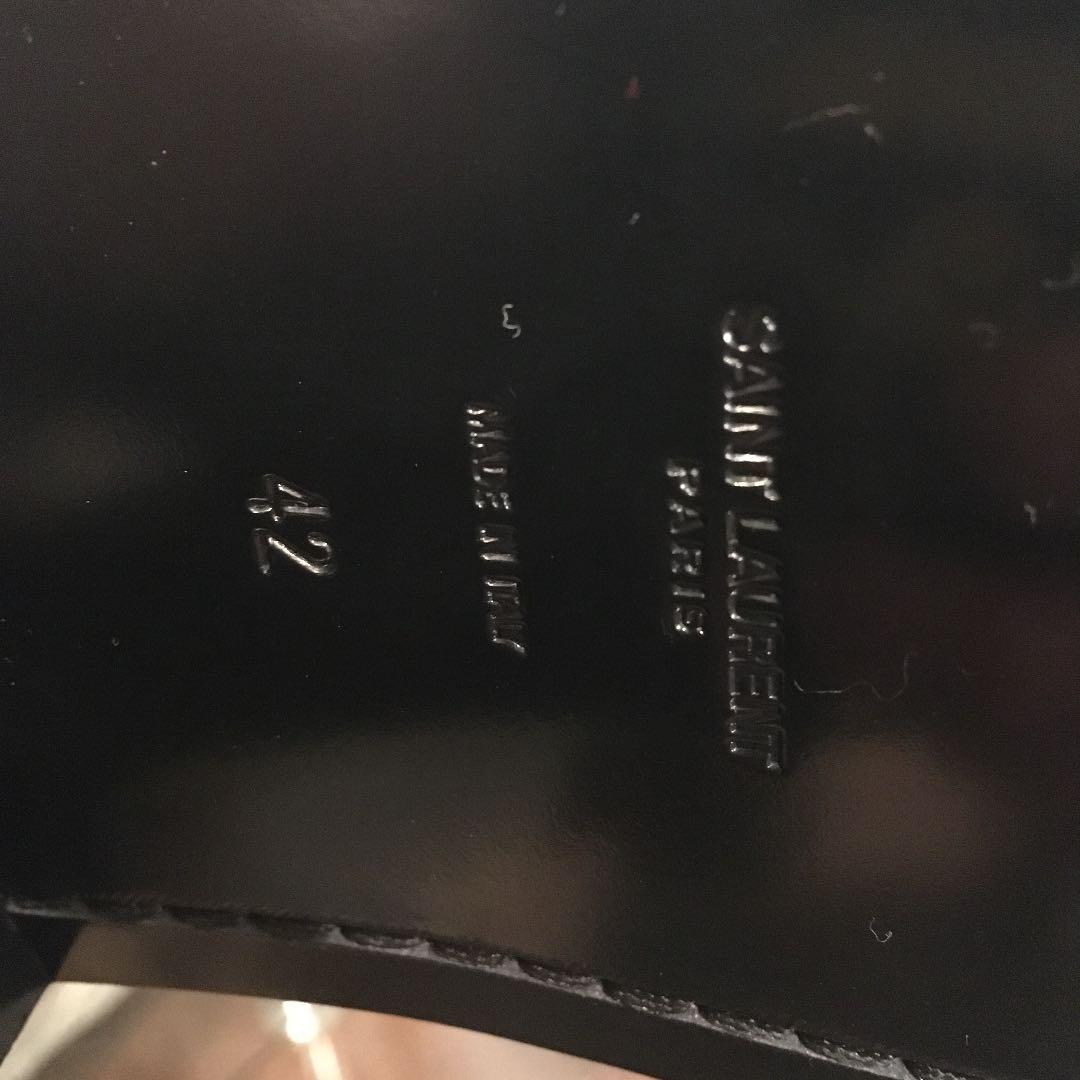 新品未使用エディスリマン期サンローランパリ巻きスタッズブーツロック