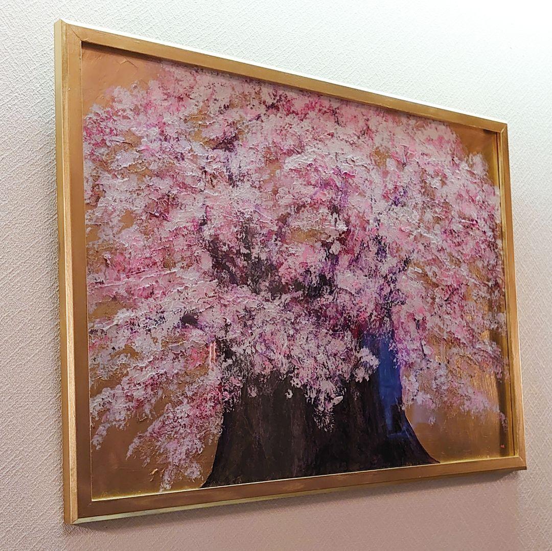 油絵 絵画 大桜【A2】 - メルカリ