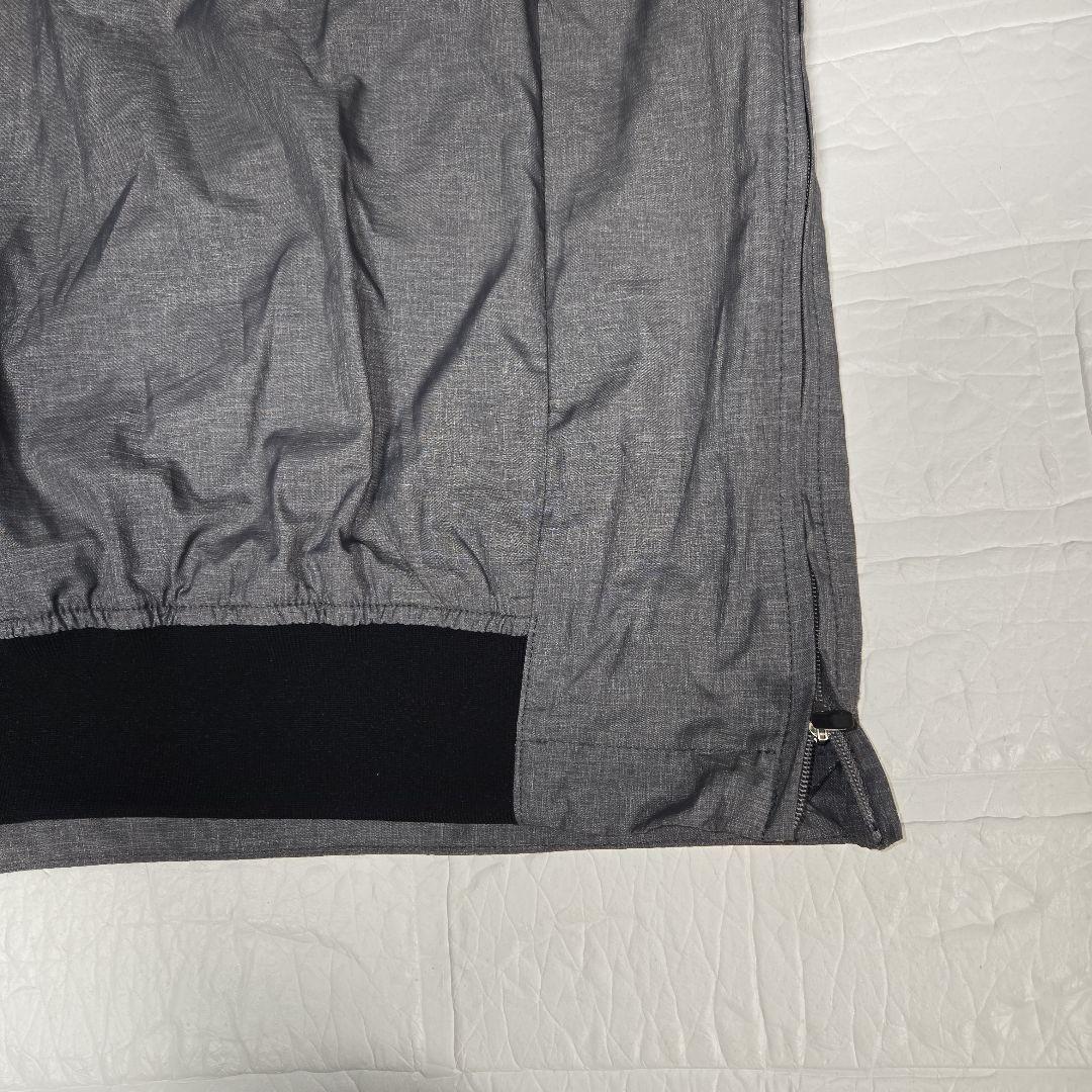 パーリーゲイツ 両面ロゴ ナイロンジャケット プルオーバー グレー XL