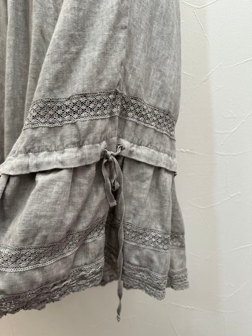 最終お値下げ☆ネストローブ☆天然染め ドロワーズパンツ グレー used