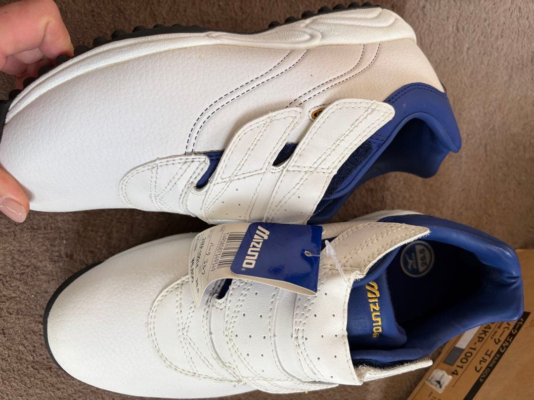 ☆レア商品☆Mizuno ゴルフシューズ 26.5cm ホワイト/ブルー