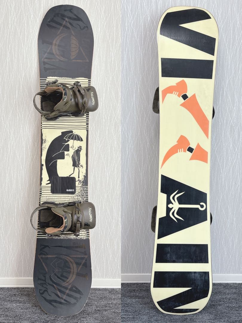 85超豪華❗️サロモン/THE VILLAINメンズスノーボードセット★155cm Amazon.co.jp: SALOMON(サロモン) スノーボード 板 THEVILLAIN 158Wcm