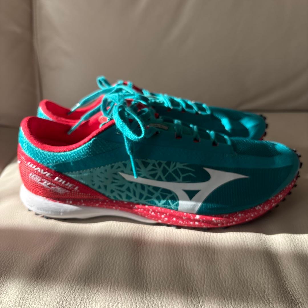 【美品】ミズノ マラソンシューズ 26.5cm 「WAVE DUEL GTZ」❶