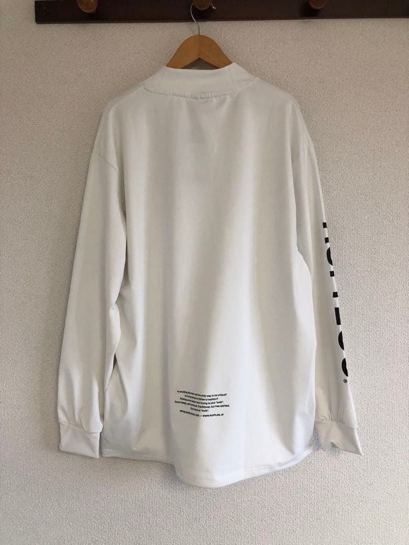 ラフロッグ DUAL SLEEVE LOGO L/S MOCK NECK ラフロッグ DUAL LOGO L/S