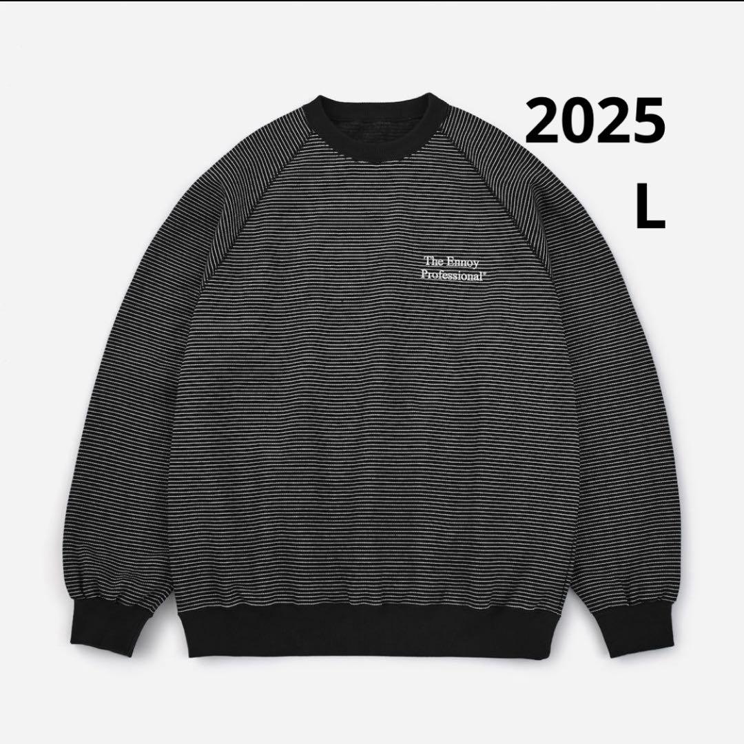 ENNOY BORDER SWEAT2025 【Lサイズ・ブラック】