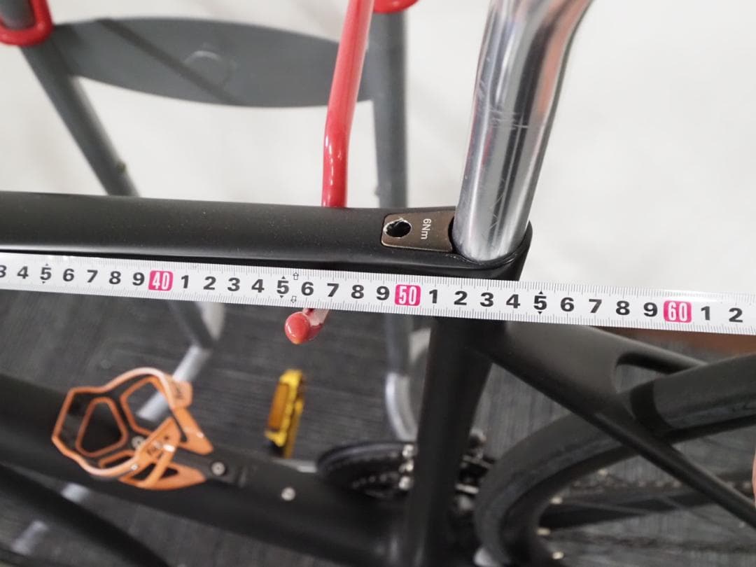 走行50キロ 毘沙 5号 M カーボンフレーム ディスクブレーキ エアロ