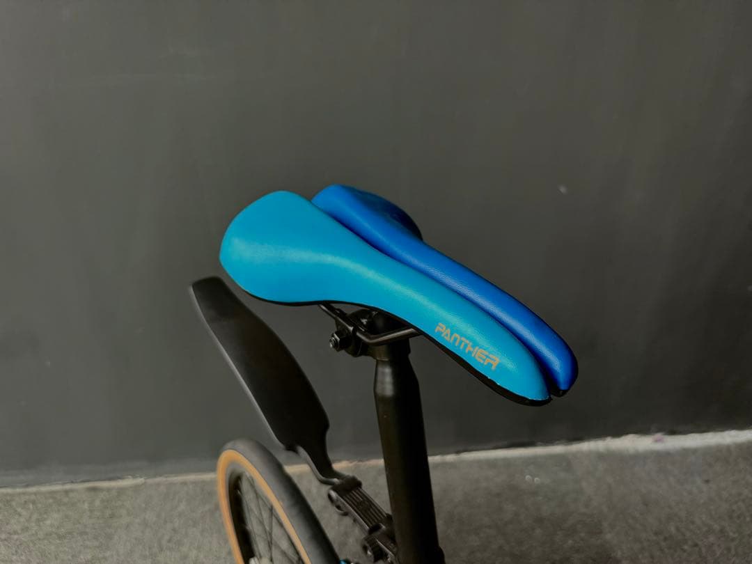 美品】未使用PANTHER 折りたたみ自転車 7段変速 軽量コンパクト ブルー