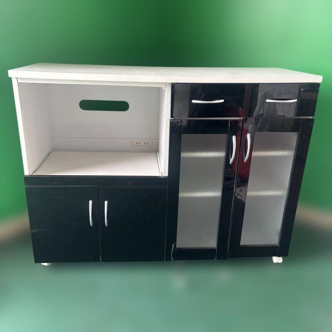 モカ モダン食器棚 ブラック＆ホワイト キッチン収納・食器棚 | FUJIKA オンラインストア