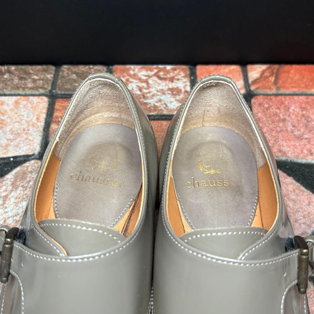 【美品】chausser ショセ　ダブルモンク　24.0cm 希少　メダリオン