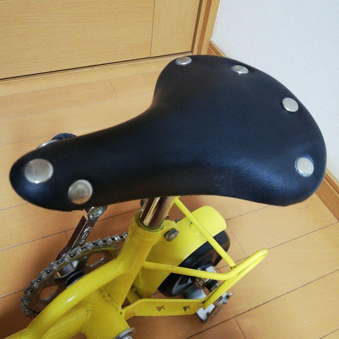 限定お値下げミニサイクル まめチャリ イエロー ミニ自転車 NEHAO