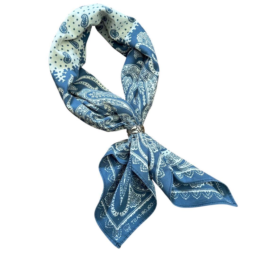 初期【RRL】ペイズリー柄 インディゴバンダナ - メルカリ