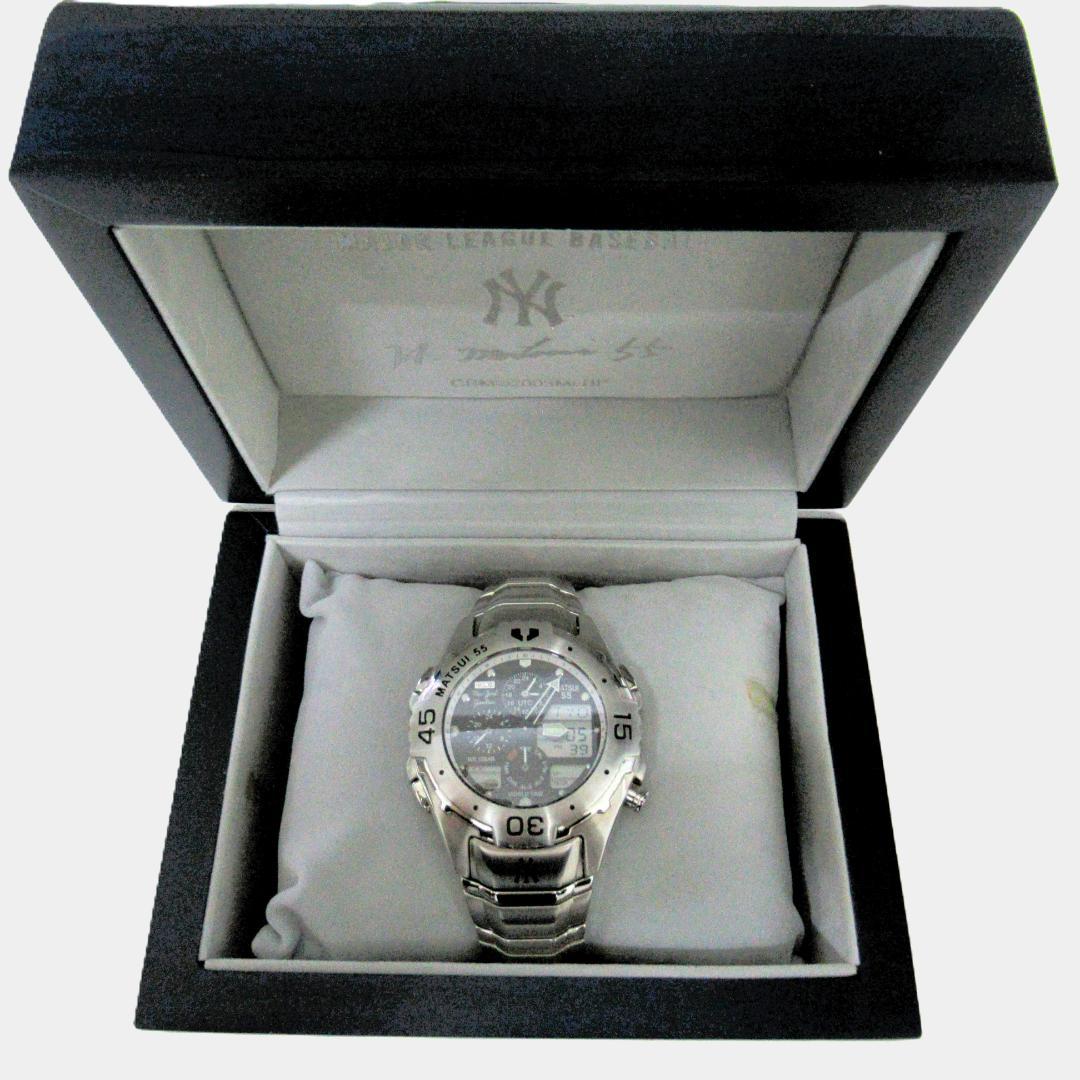 MLB公式 ヤンキース 松井秀喜 サイン刻印 2003本限定 腕時計 シチズン