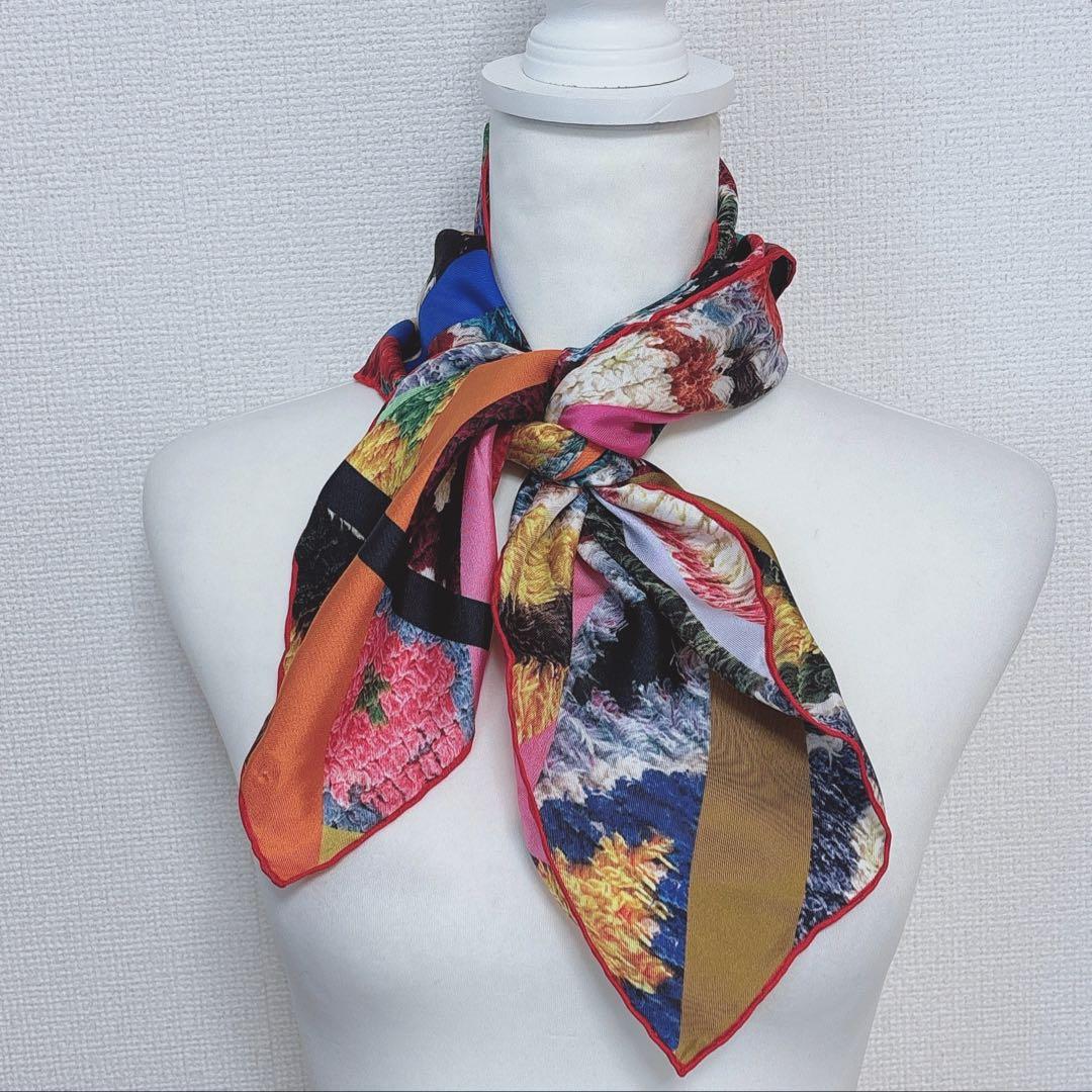 最高級美品 Pierre-Louis Mascia シルク100% スカーフ