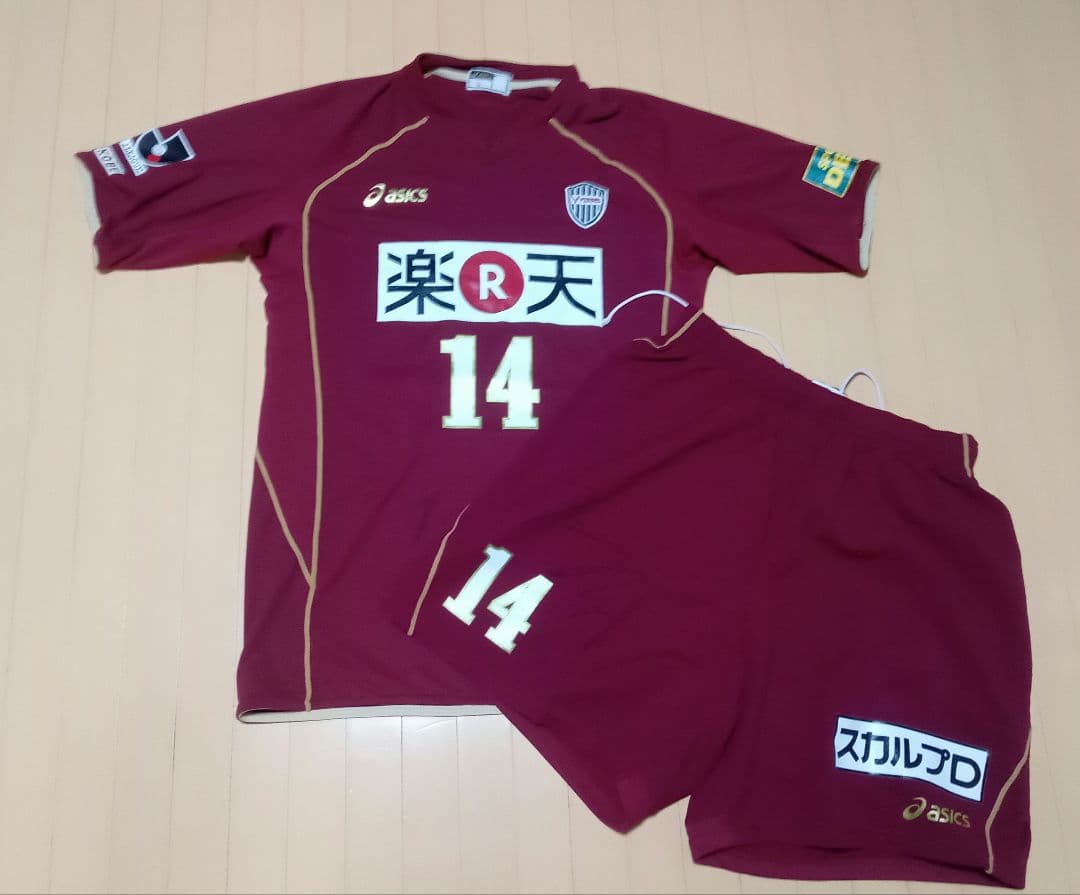 宮本恒靖選手実使用 asicsアシックス ヴィッセル神戸 ユニフォーム上下 宮本恒靖選手実使用 asicsアシックス ヴィッセル神戸 ユニフォーム上下
