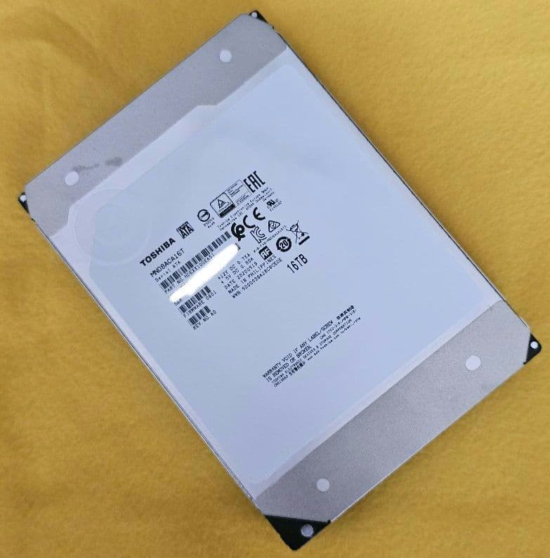 東芝 16TB HDD MN08ACA16T 稼働時間極小 - メルカリ