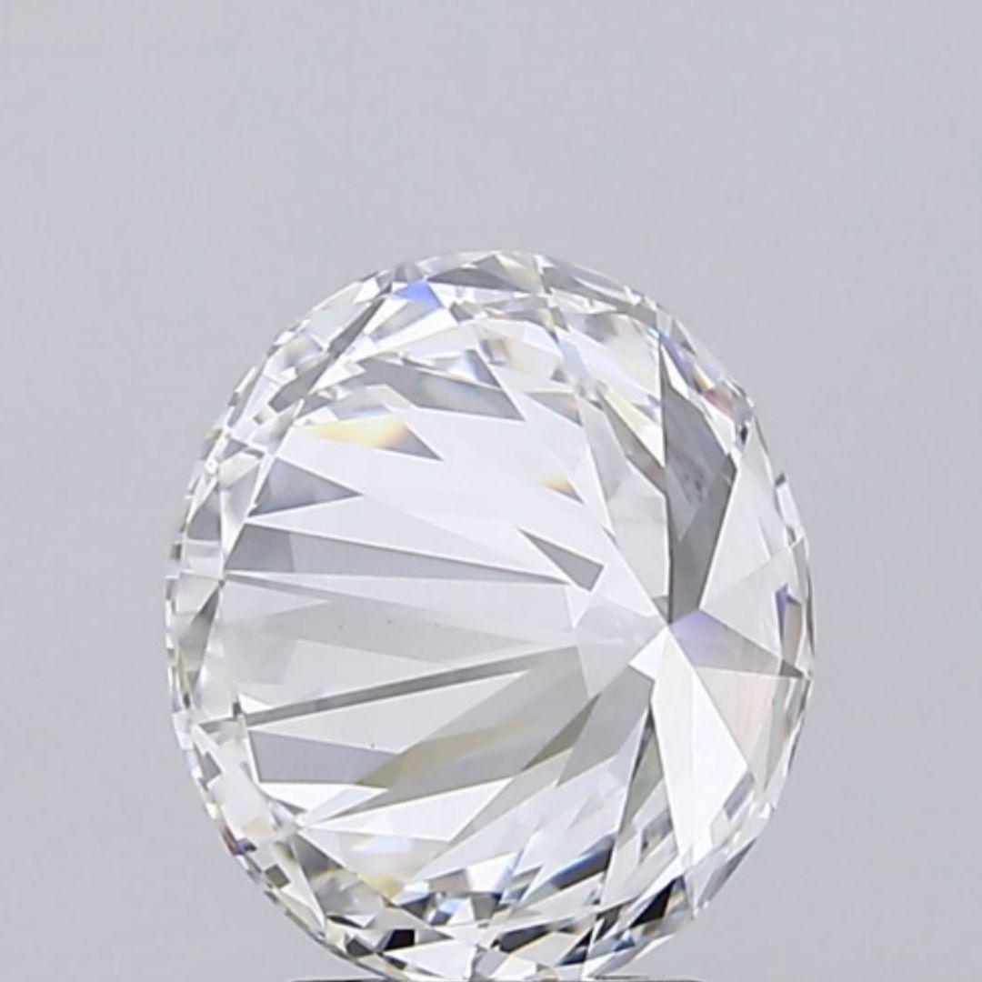 2.00ct F-VS1ラウンドカットラボグロウンダイヤモンド片耳用ネジ式ピアス