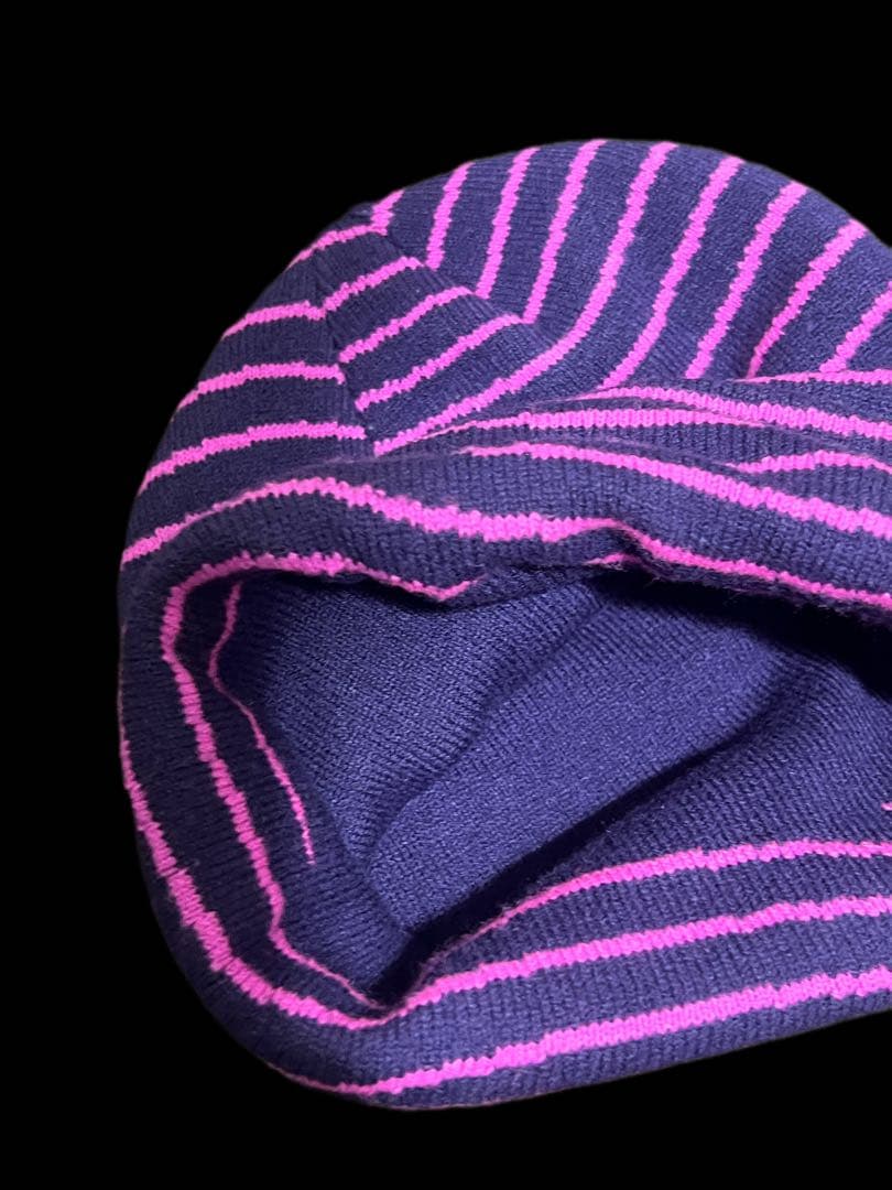 DIME ストライプ ニット帽 ビーニー未使用に近い - メルカリ